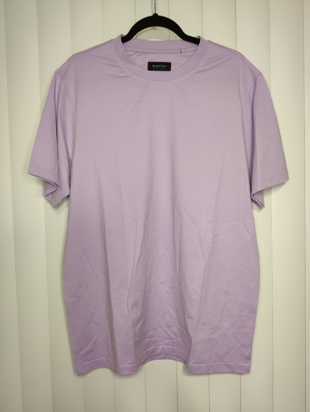 Bugatchi Lavender Short-Sleeve Tee - 8-Way Stretch